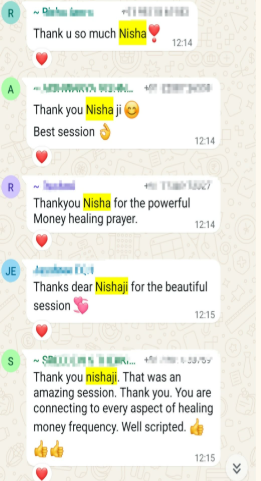 WhatsApp testimonials from clients, part 2